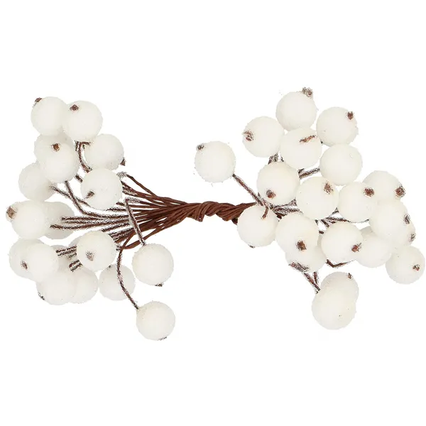 Artificial decorative rowan tree, matte branch Springos CA0743 12mm, 100 pcs.