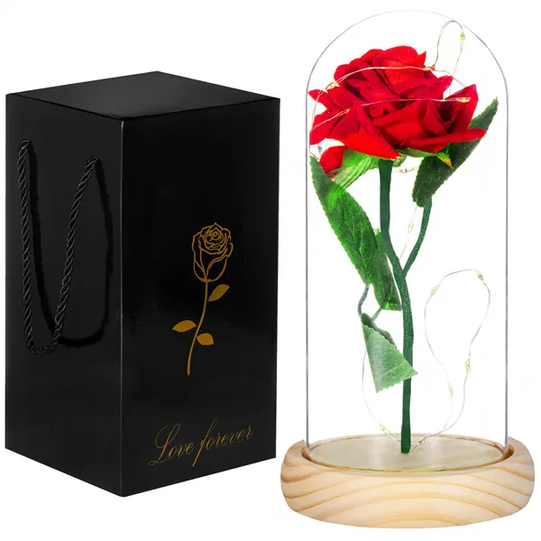 HA5155 ETERNAL ROSE IN GLASS