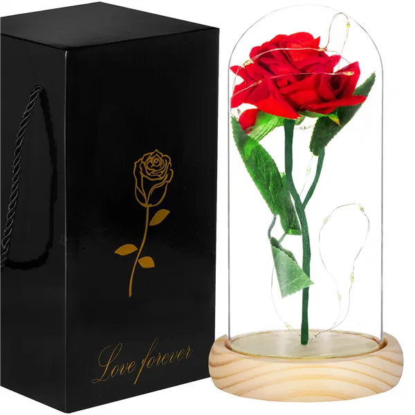 HA5155 ETERNAL ROSE IN GLASS