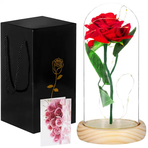 HA5155 ETERNAL ROSE IN GLASS