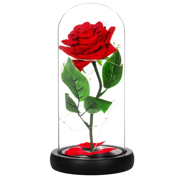 HA5156 ETERNAL ROSE IN GLASS