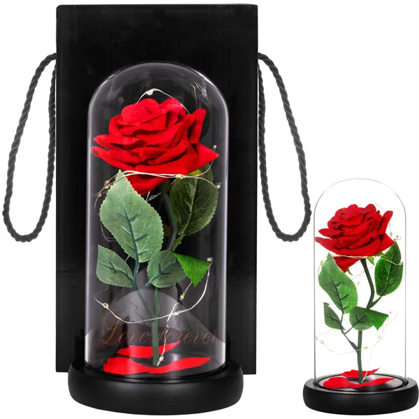 HA5156 ETERNAL ROSE IN GLASS