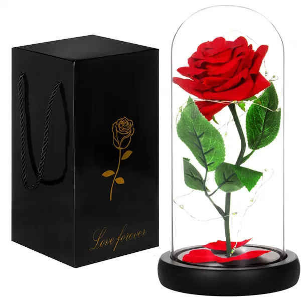 HA5156 ETERNAL ROSE IN GLASS