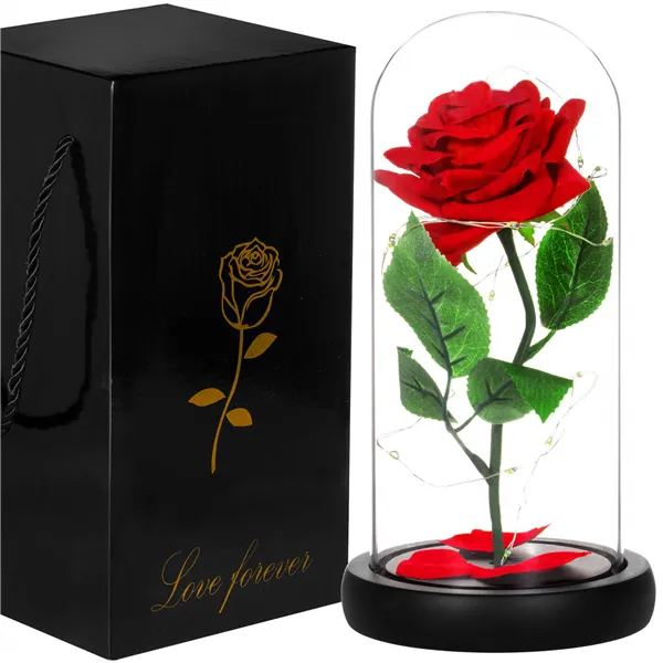 HA5156 ETERNAL ROSE IN GLASS