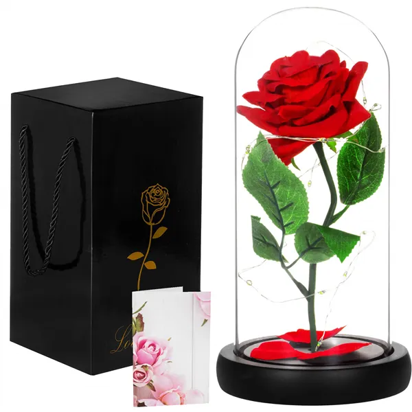 HA5156 ETERNAL ROSE IN GLASS