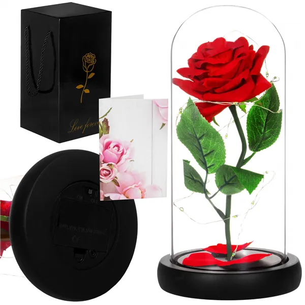 HA5156 ETERNAL ROSE IN GLASS