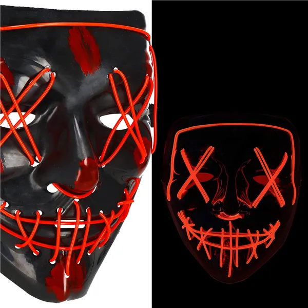 Halloween mask with lighting Springos HA5234