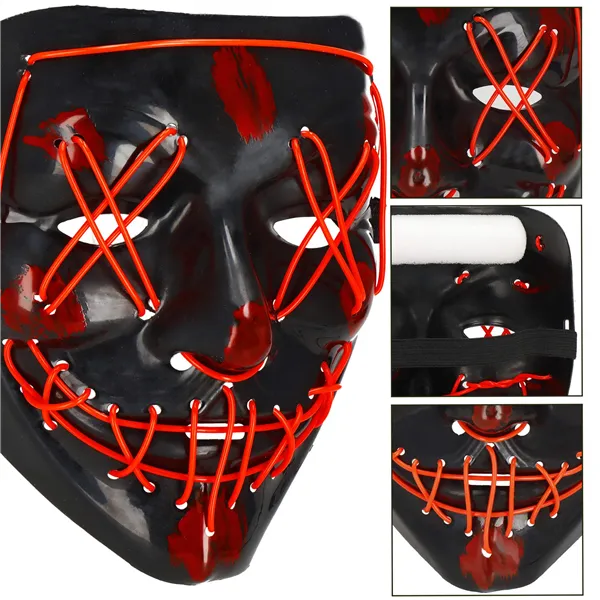 Halloween mask with lighting Springos HA5234