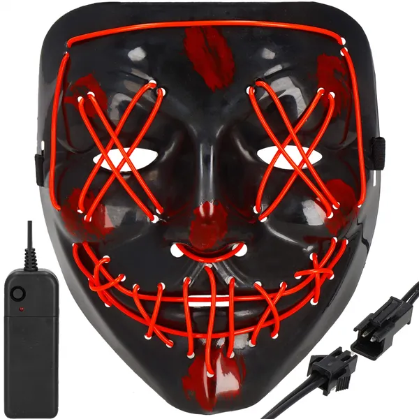 Halloween mask with lighting Springos HA5234