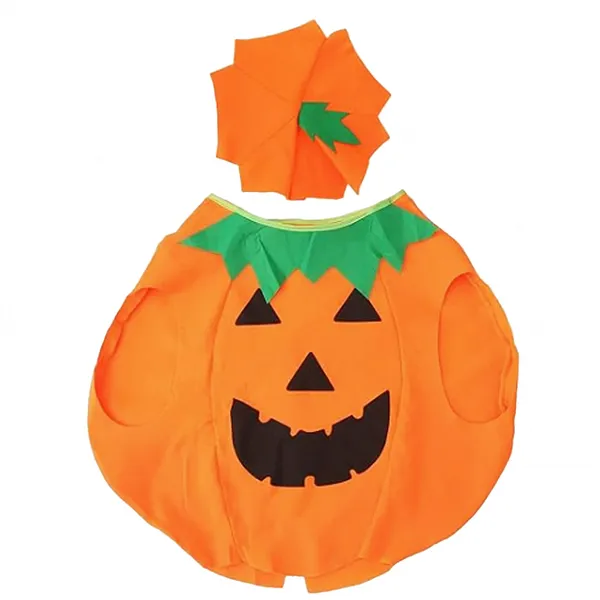 Halloween decoration pumpkin costume with hat Springos HA5223 2 elements.