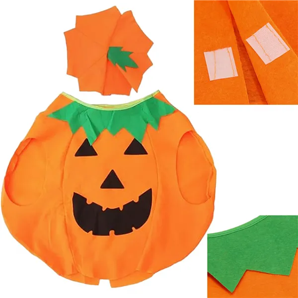 Halloween decoration pumpkin costume with hat Springos HA5223 2 elements.