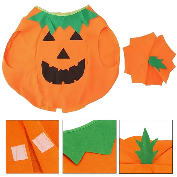 Halloween decoration pumpkin costume with hat Springos HA5223 2 elements.