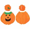 Halloween decoration pumpkin costume with hat Springos HA5224 2 elements.