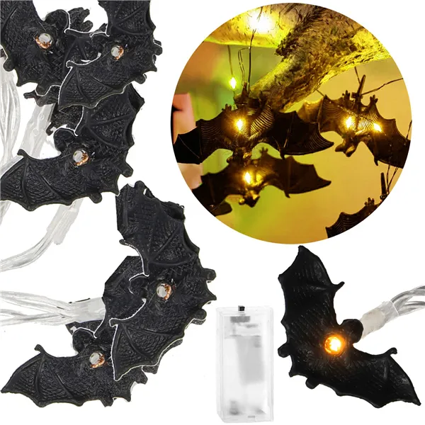 Halloween light decoration bat Springos CL4062 10 LED lamps