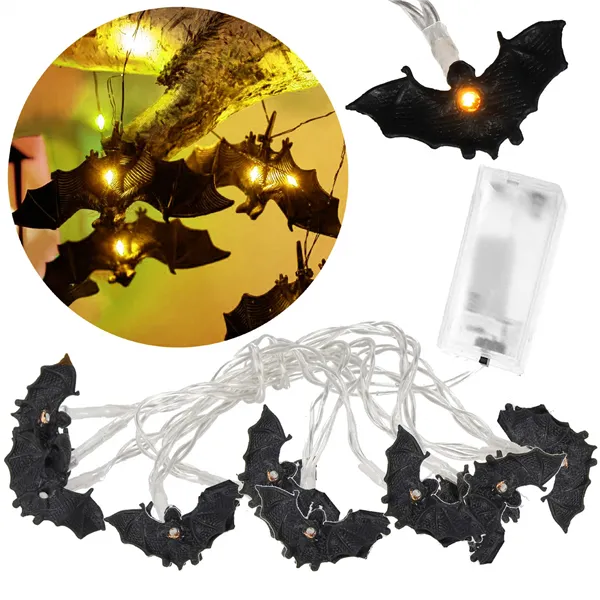 Halloween light decoration bat Springos CL4062 10 LED lamps