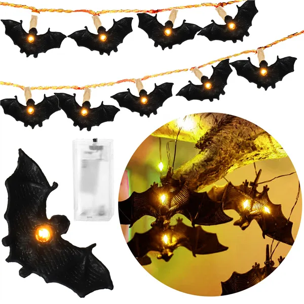 Halloween light decoration bat Springos CL4062 10 LED lamps