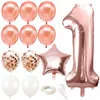 PS0022 ROSE BIRTHDAY DECORATIONS SET