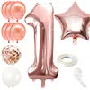 PS0022 ROSE BIRTHDAY DECORATIONS SET