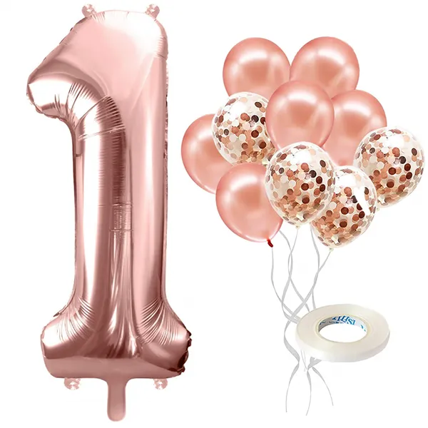 PS0022 ROSE BIRTHDAY DECORATIONS SET