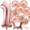 PS0022 ROSE BIRTHDAY DECORATIONS SET