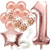 PS0022 ROSE BIRTHDAY DECORATIONS SET