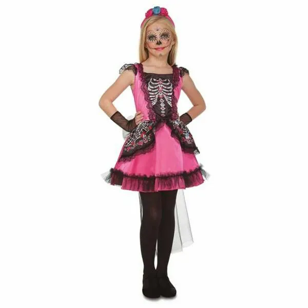 Kostiumas vaikams My Other Me Juoda Rožinė Catrina (3 Dalys)