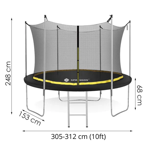 Sodo batutas Springos TP0006 305 cm 10ft
