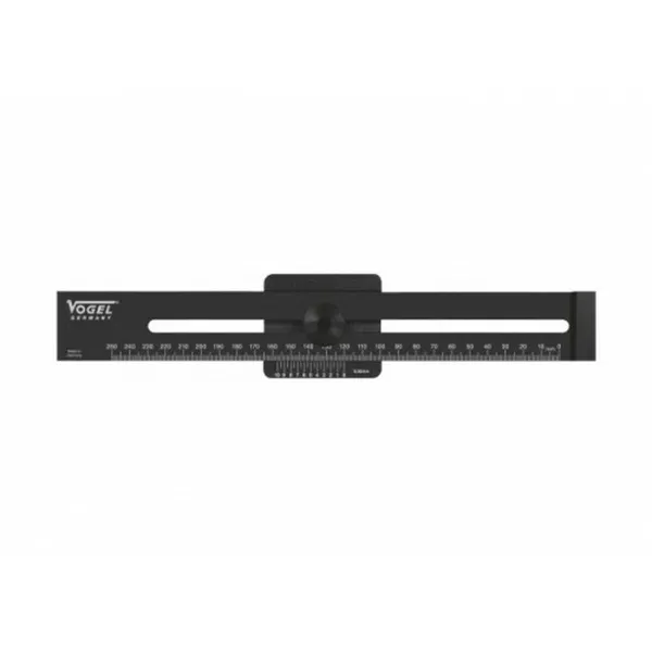 Markup rule VOGEL Black Aluminium
