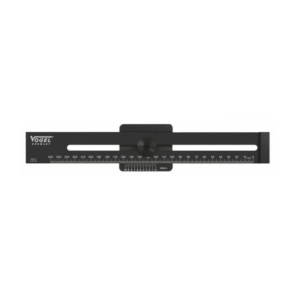 Markup rule VOGEL Black Aluminium