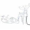 CL1225 LIGHTING REINDEER WITH Sleigh 288 LEDs