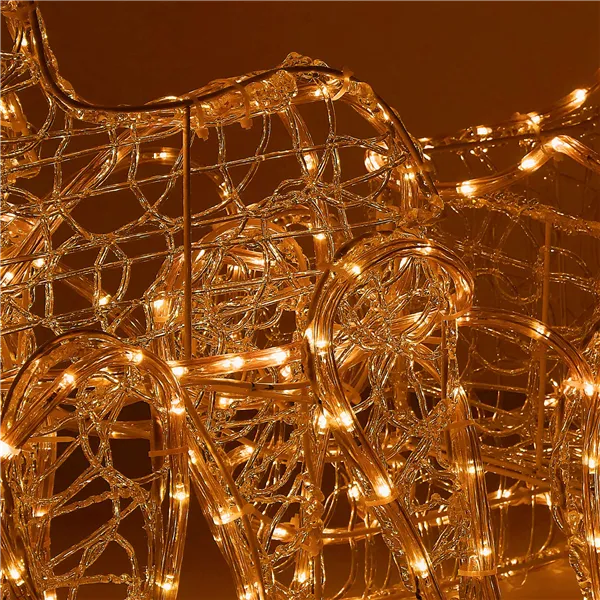 CL1222 LIGHTING REINDEER WITH Sleigh 480 LED