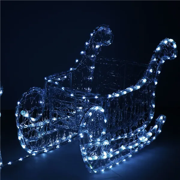 CL1221 LIGHT REINDEER WITH 312 LED SLEIDER