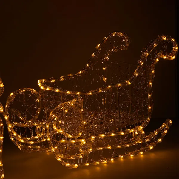 CL1220 LIGHTING REINDEER WITH Sleigh 312 LED