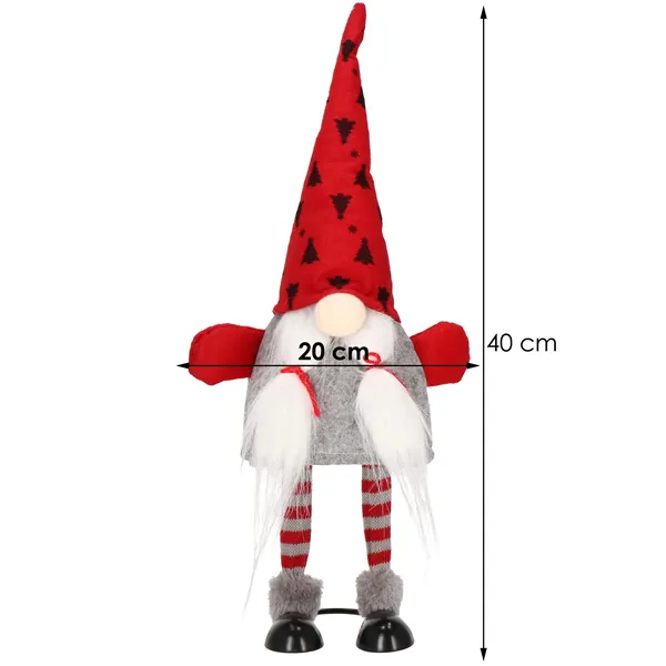 Рождественское украшение – гном Springos CA0102, 42 см