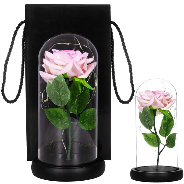 Eternal rose in glass Springos HA5157