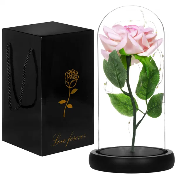 Eternal rose in glass Springos HA5157