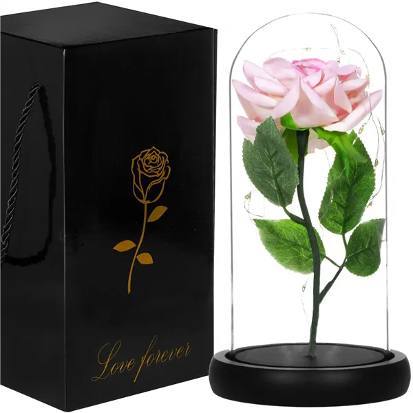 Eternal rose in glass Springos HA5157