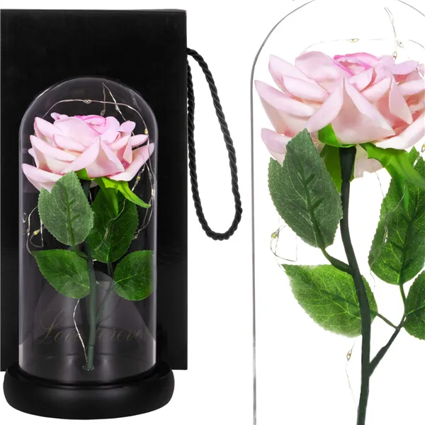 Eternal rose in glass Springos HA5157