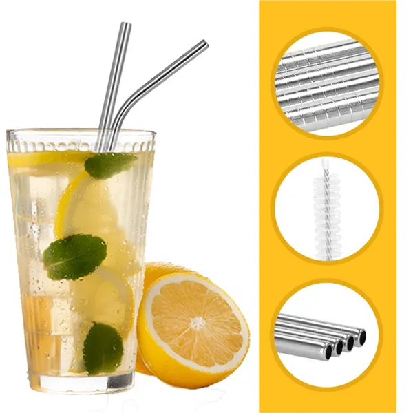 KI0030 METAL STRAWS 10 PCS.