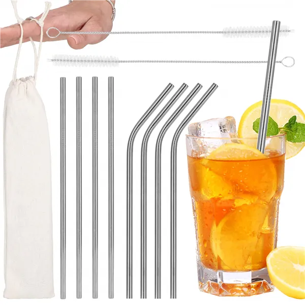 KI0030 METAL STRAWS 10 PCS.