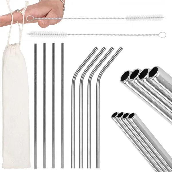 KI0030 METAL STRAWS 10 PCS.