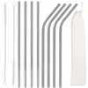 KI0030 METAL STRAWS 10 PCS.