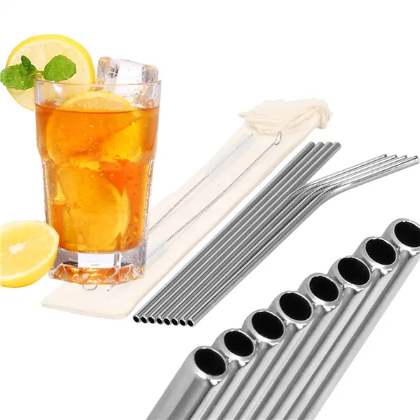 KI0030 METAL STRAWS 10 PCS.