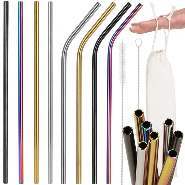 KI0031 METAL STRAWS 10 PCS