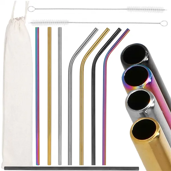 KI0031 METAL STRAWS 10 PCS