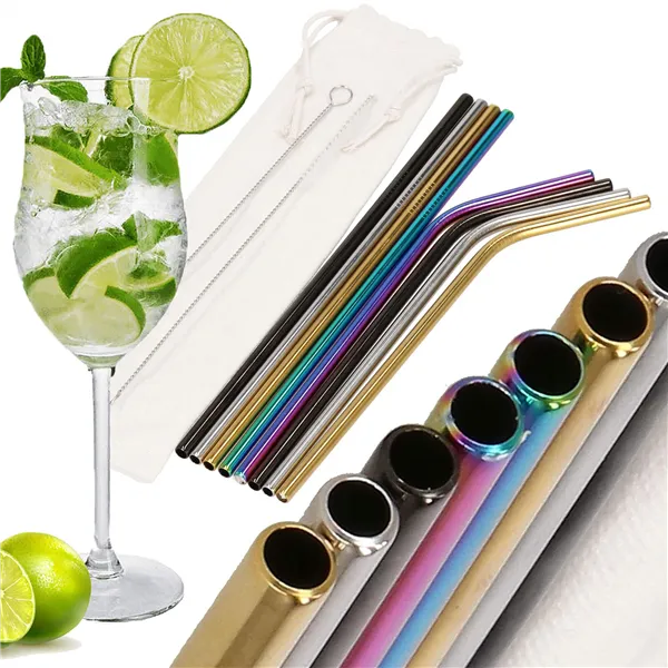 KI0031 METAL STRAWS 10 PCS