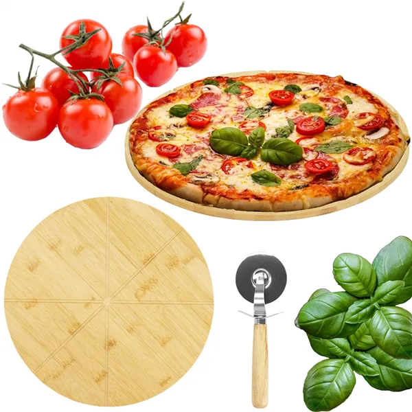 Pizza board + Pizza knife Springos KI0112