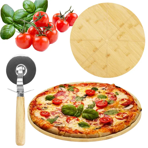 Pizza board + Pizza knife Springos KI0112