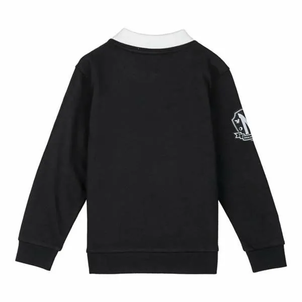 Hoodless Sweatshirt for Girls Wednesday Dark grey