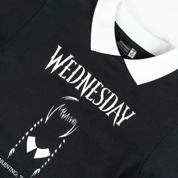 Hoodless Sweatshirt for Girls Wednesday Dark grey